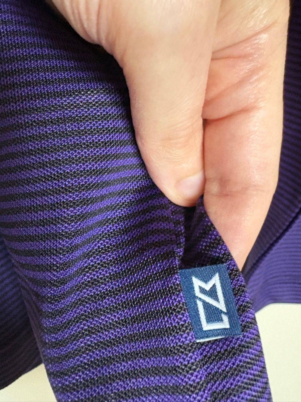 Minnesota Vikings Cutter & Buck NFL Virtue Eco Pique Stripe Quarter-Zip Pullover - Picture 10 of 10